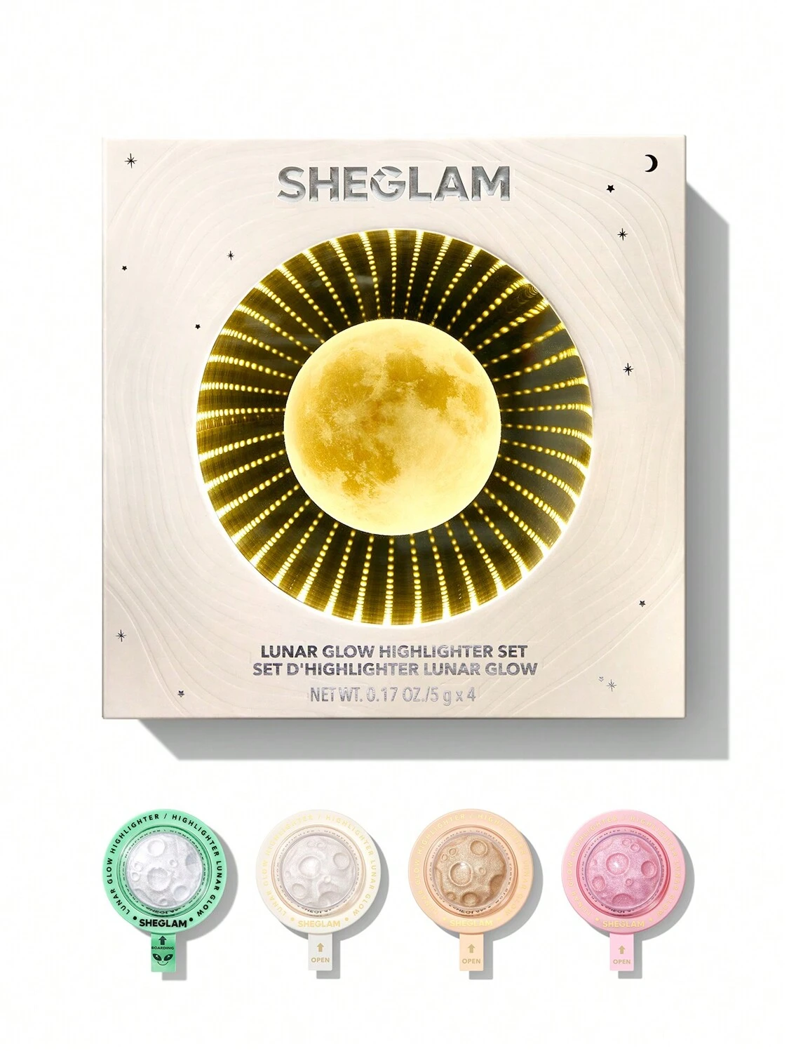 پک هایلایتر فضایی Lunar Glow | SHEGLAM Lunar Glow Highlighter Set
