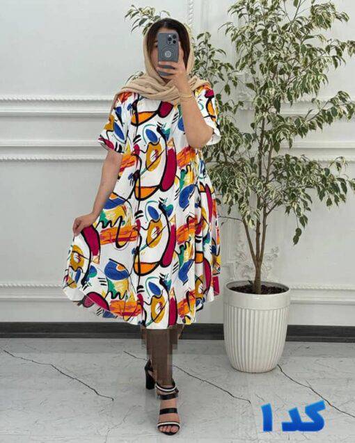 پیراهن کوتاه نخی